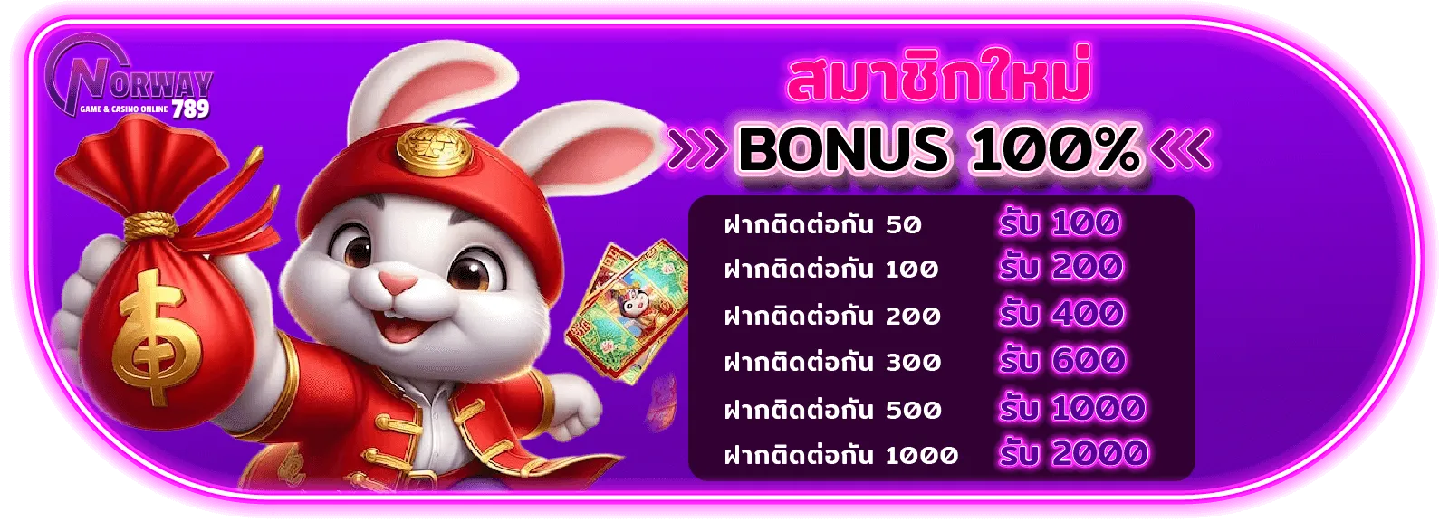 BONUS 100% - NORWAY789